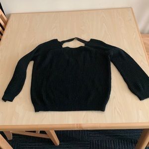 Black knitted sweater